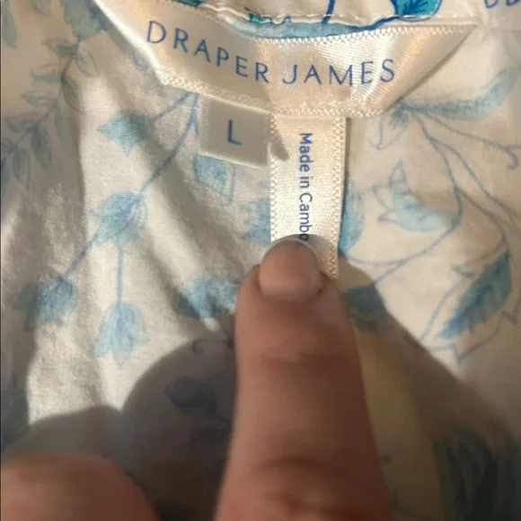 Draper James Paisley Ruffle Maxi Dress | Large - Picture 6 of 8